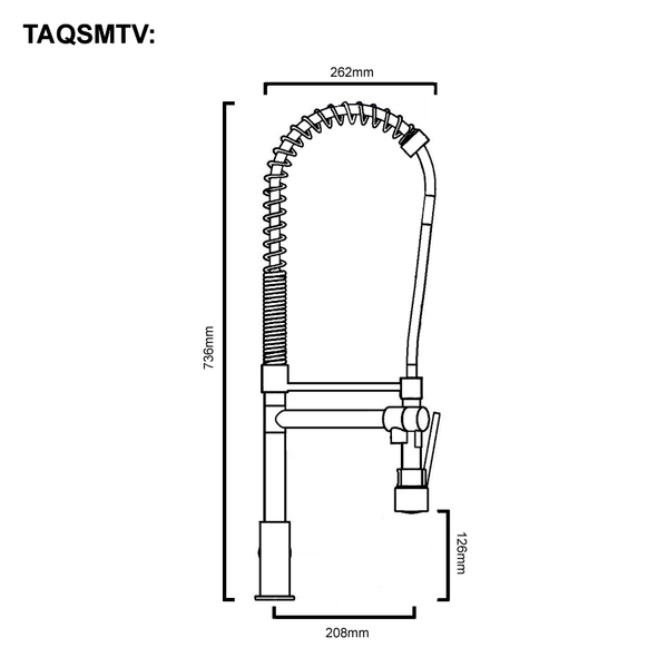 T-Veg - Chrome Veg Spray Sink Mixer