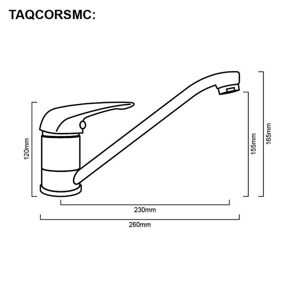 Cora Care - Chrome Sink Mixer