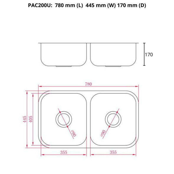 Pacific 200 - Undermount Sink