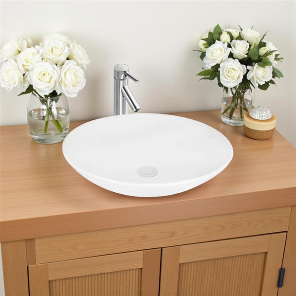 Elle - White Above Counter Basin 