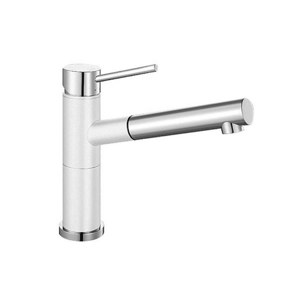 Blanco Alta - White Pullout Sink Mixer