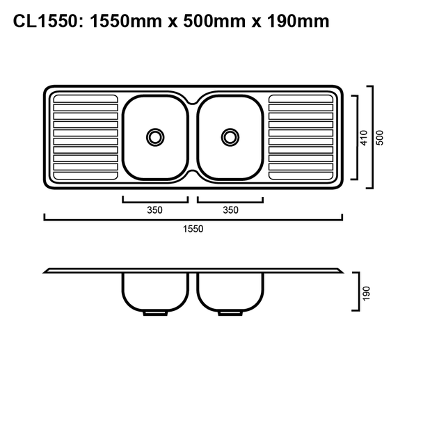 Classic 1550 - Inset Sink