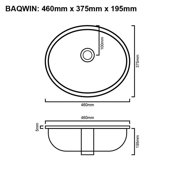 Win - White Undermount Basin