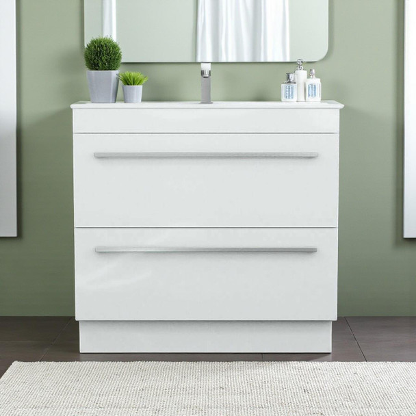 Indi - Floor Mounted Vanity & Top 900mm  Indi - Floor Mounted Vanity & Top 900mm