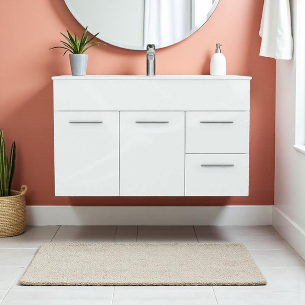 Classic - Wall Hung Vanity Cabinet Only (NO TOP) 900mm 