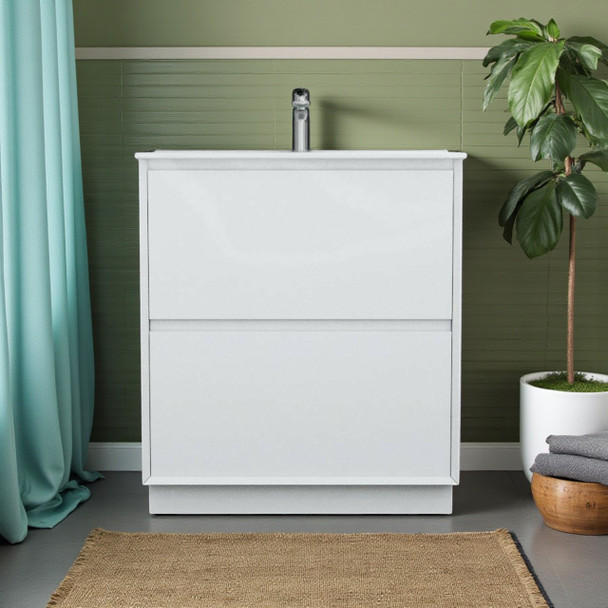 Fineline - Floor Mounted Vanity Cabinet Only (NO TOP) 750mm
