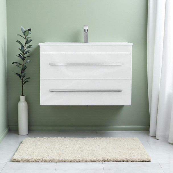Indi - Wall Hung Vanity Cabinet Only (NO TOP) 750mm 
