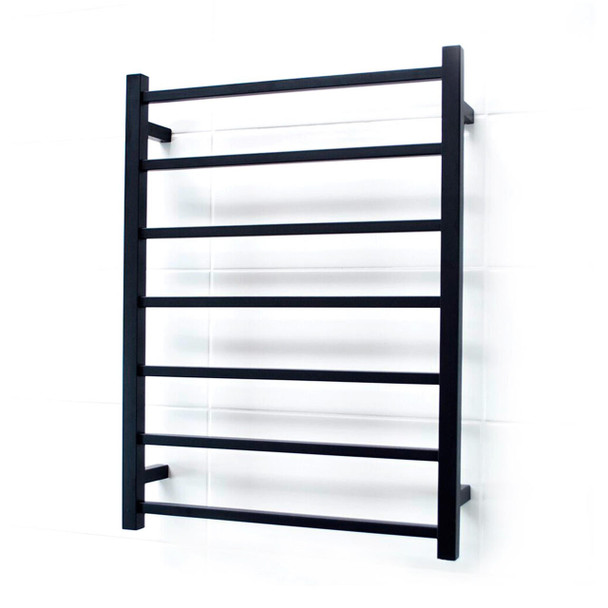 Heated Towel Rail - Square 7 Bar 600x800mm - Left Hand