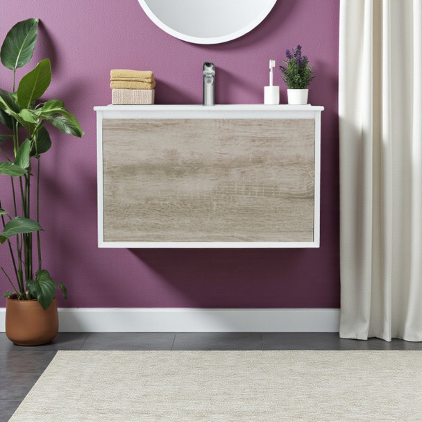 Fineline - Wall Hung Vanity & Top 750mm