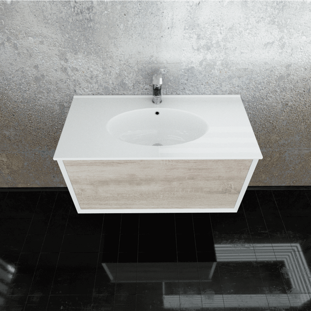 Fineline - Wall Hung Vanity and Top 900mm