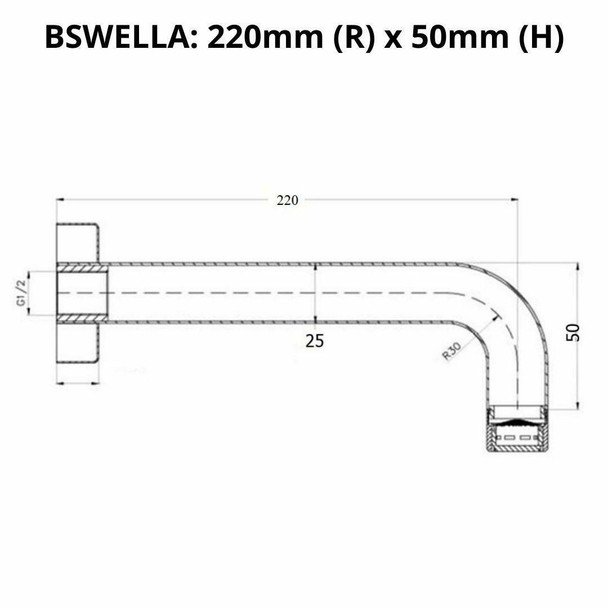 Ella - Chrome Bath Spout