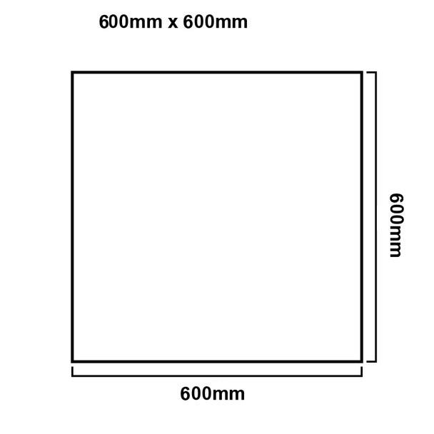 Round Corner Mirror 600mm x 600mm