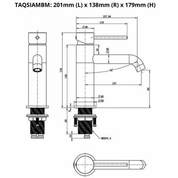 Siam - Chrome Basin Mixer