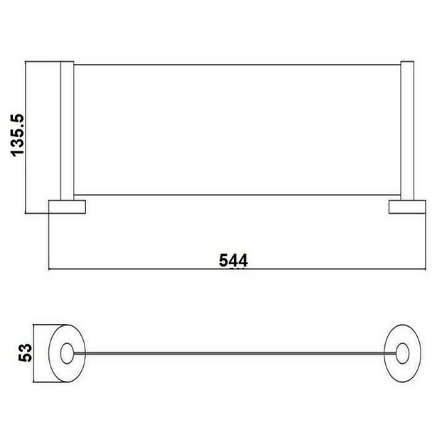 Sofia - Chrome Vanity Shelf