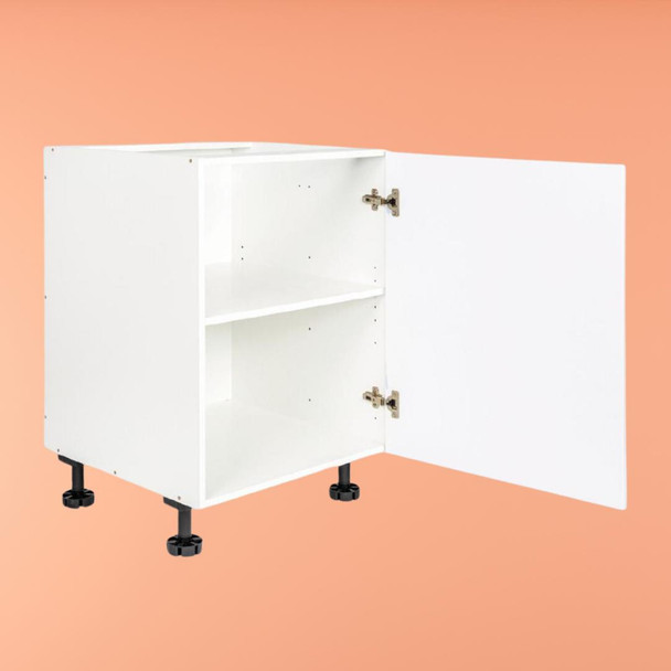 Base Cabinet 600mm with 1 Door in UV White