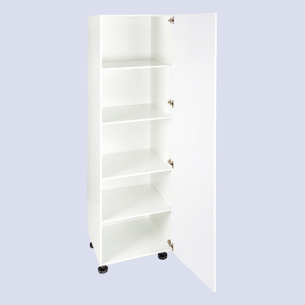 Tall Pantry Cabinet 600mm with 1 Door in UV White