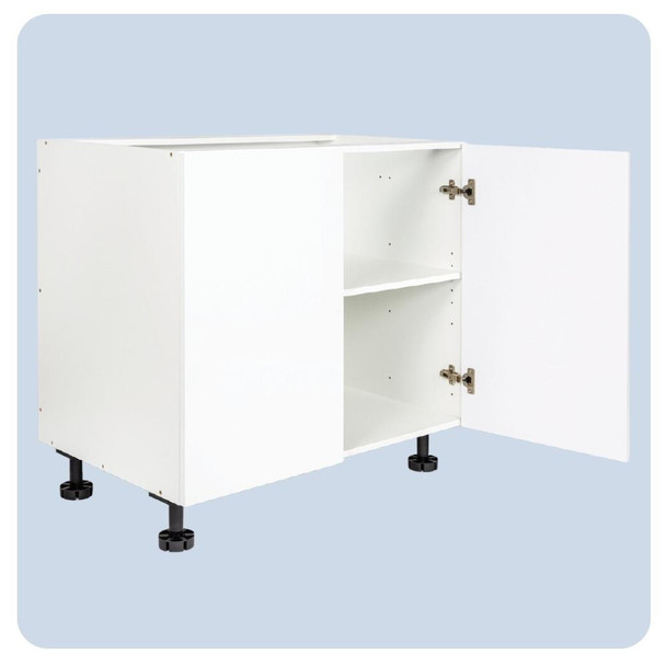 Base Cabinet 800mm with 2 Doors in UV White