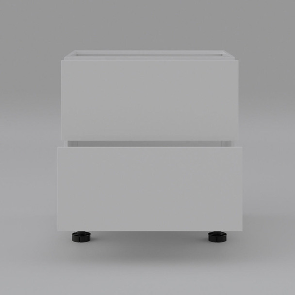 Base Cabinet 800mm with 2 Drawers in UV White