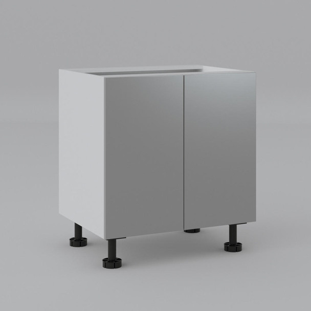 Base Cabinet 800mm with 2 Doors in UV Light Grey