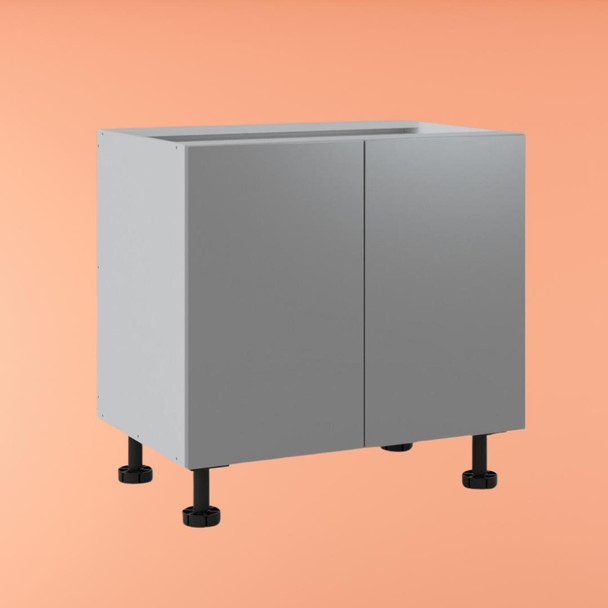 Base Cabinet 900mm with 2 Doors in UV Light Grey