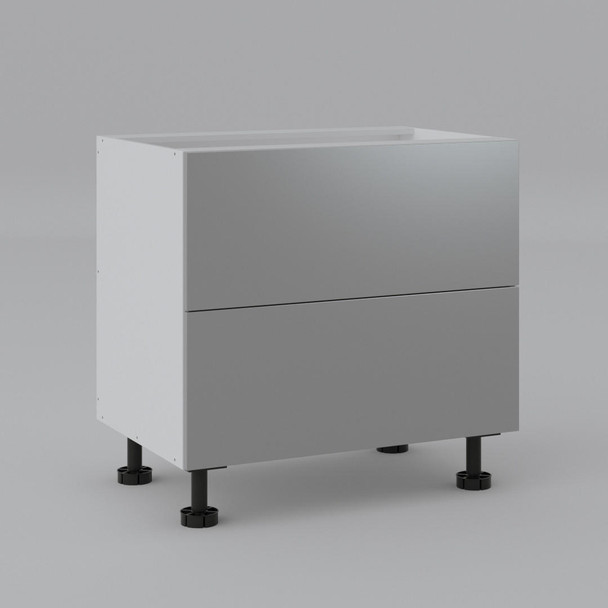 Base Cabinet 900mm with 2 Drawers in UV Light Grey