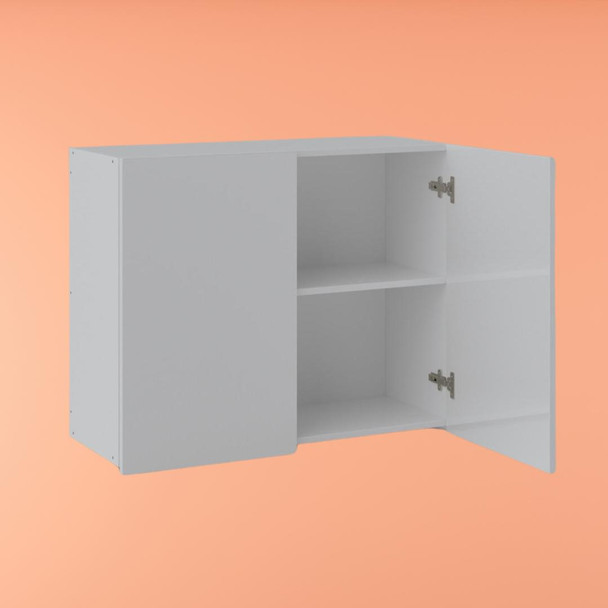 Wall Cabinet 900mm with 2 Doors in UV White