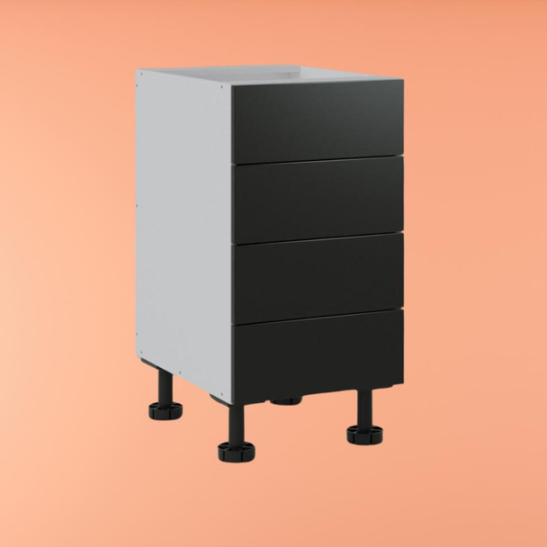 Base Cabinet 450mm with 4 Drawer in UV Dark Grey