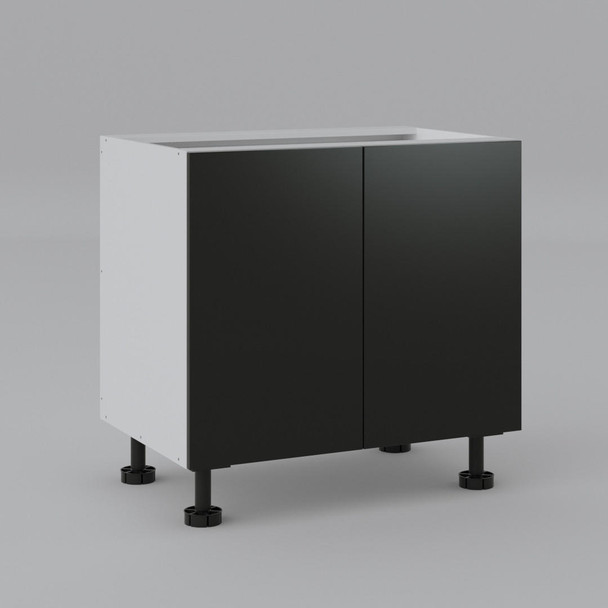Base Cabinet 900mm with 2 Doors in UV Dark Grey