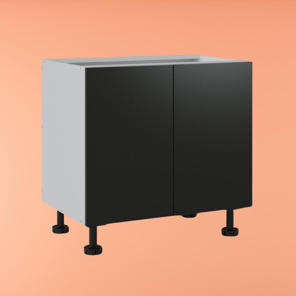 Base Cabinet 900mm with 2 Doors in UV Dark Grey