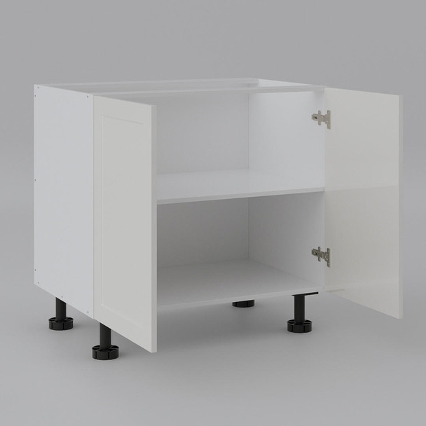 Base Cabinet 900mm with 2 Doors in PU Shaker