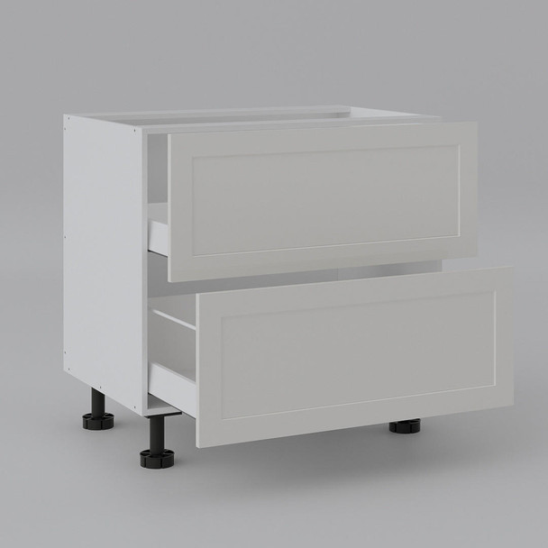 Base Cabinet 900mm with 2 Drawers in PU Shaker