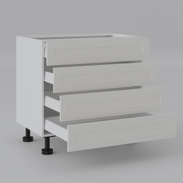 Base Cabinet 900mm with 4 Drawers in PU Shaker