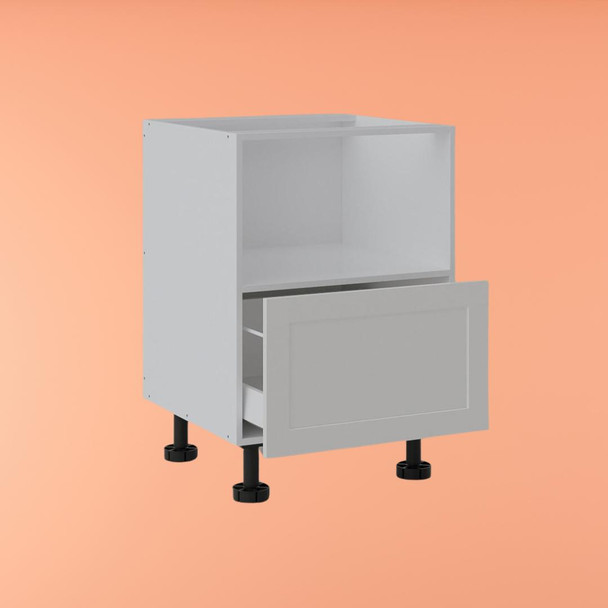 Base Microwave Cabinet 600mm with 1 Drawer in PU Shaker