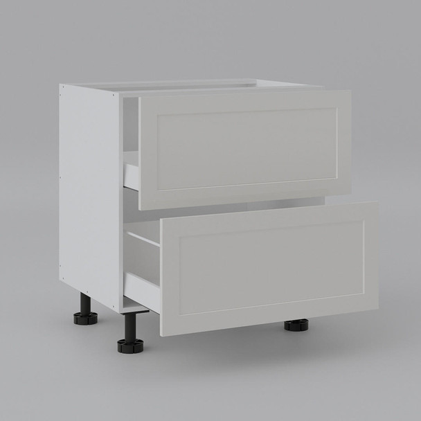 Base Cabinet 800mm with 2 Drawers in PU Shaker