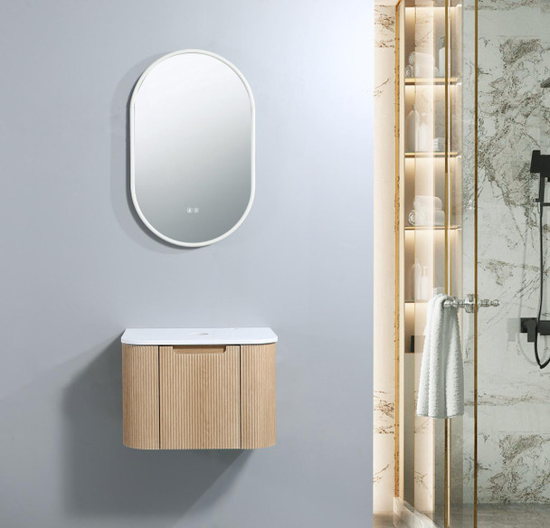 Roma - Fluted (Vanity ONLY) Wall Hung 600mm  