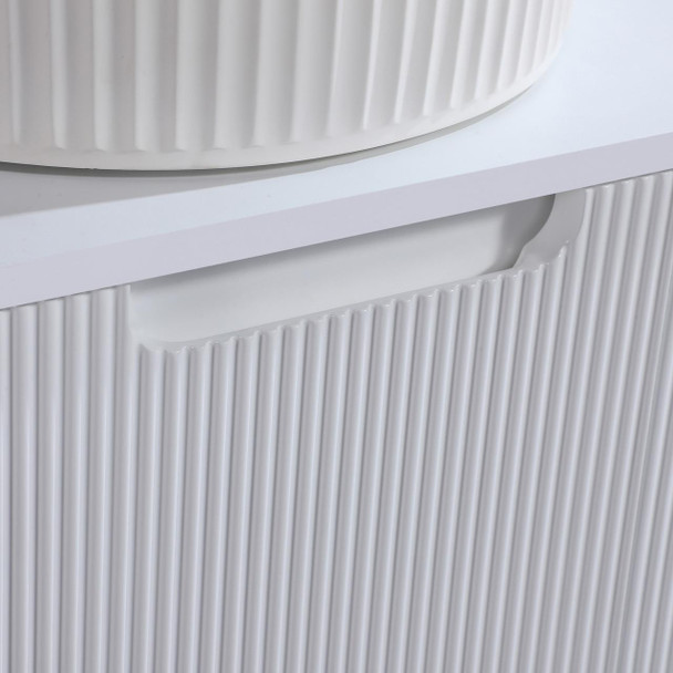 Roma - Fluted (Vanity ONLY) Wall Hung 600mm  