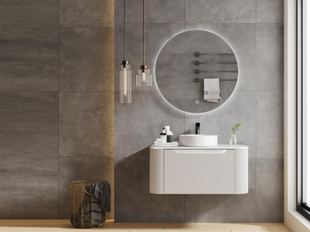 Roma - Fluted (Vanity ONLY) Wall Hung 900mm 