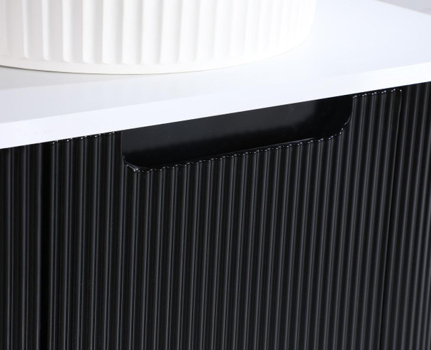 Roma - Fluted Vanity (Package) Wall Hung 600mm + Vanity Top  