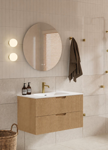 Ida Oak Wall Hung Vanity 900mm 