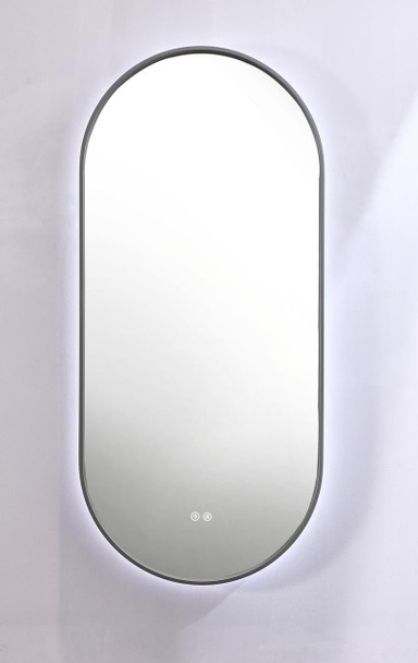 Sage Framed LED Oval Mirror with Anti-Fog – 500 x 1100mm 