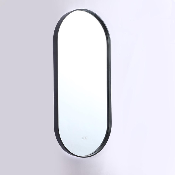 Sage Framed LED Oval Mirror with Anti-Fog – 500 x 1100mm 