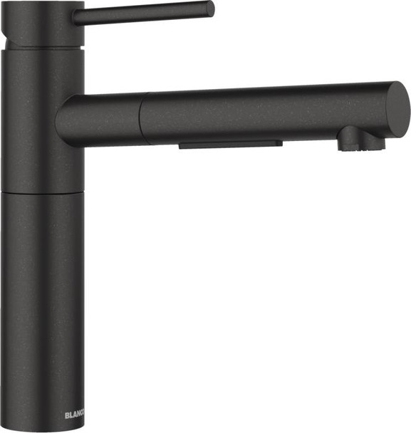 Blanco Alta S II - Black SILGRANIT-Look Pullout Sink Mixer 