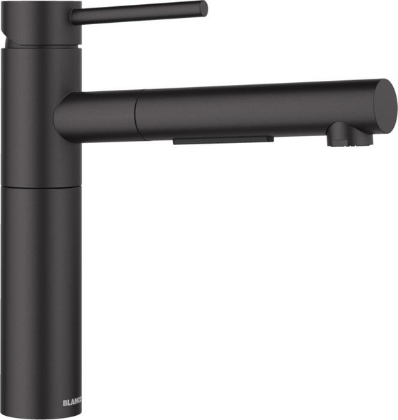 Blanco Alta S II - Dark Black SILGRANIT-Look Pullout Sink Mixer 
