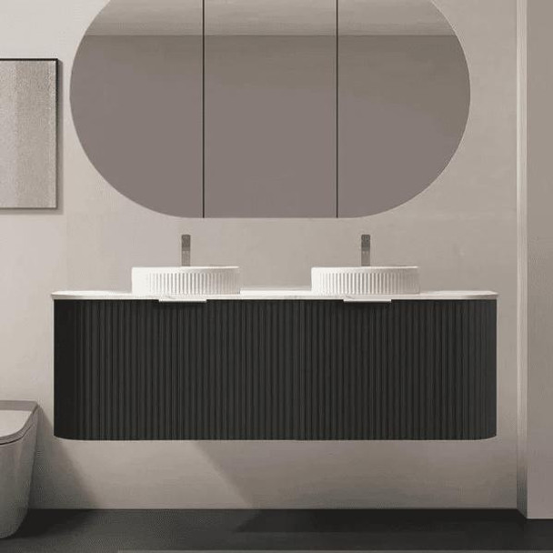 Zehra - Double Vanity Cabinet Only (NO TOP) Wall Hung 1500mm 