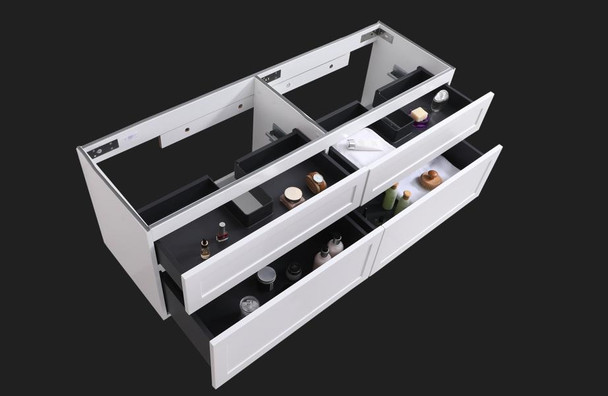 Maris - Double Vanity Cabinet Only (NO TOP) Wall Hung 1500mm 