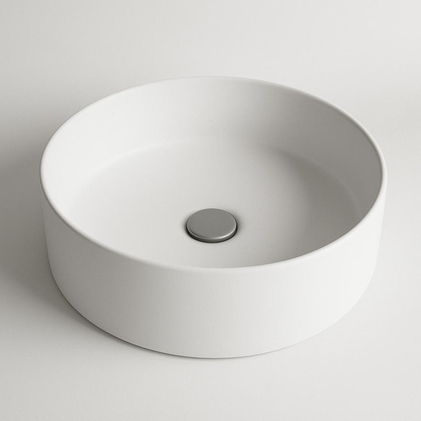 Halo 1 - Matte White Round Above Counter Basin 360 x 120mm