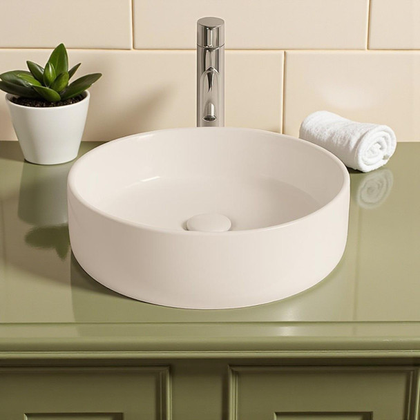 Halo 2 - Gloss White Round Above Counter Basin 360 x 120mm 