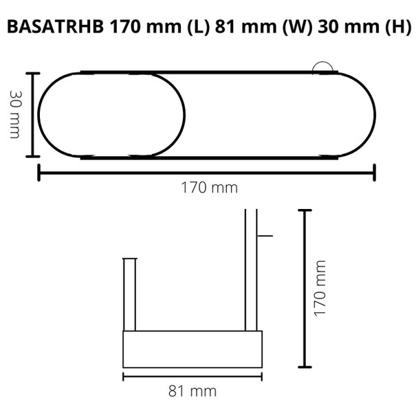 Saturn - Brushed Nickel Toilet Roll Holder  Saturn - Brushed Nickel Toilet Roll Holder