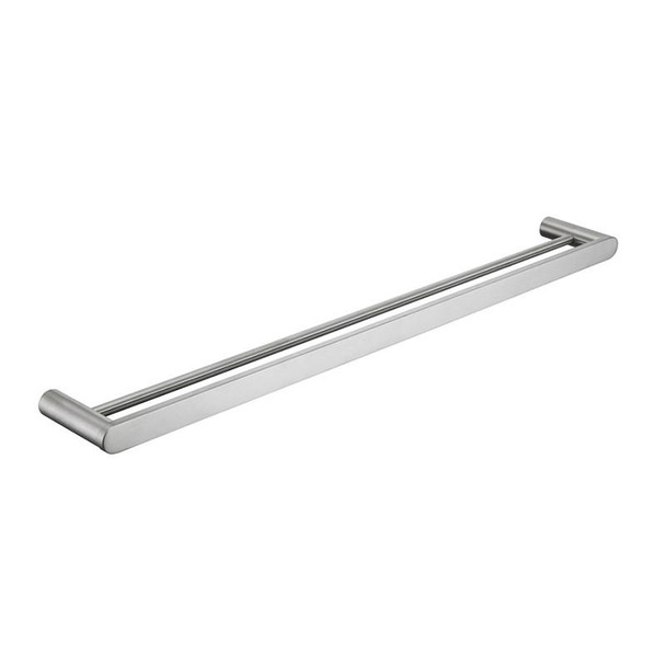Saturn - Brushed Nickel Double Towel Rail 800mm 