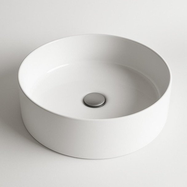 Halo 3 - Gloss White Round Above Counter Basin 375 x 135mm